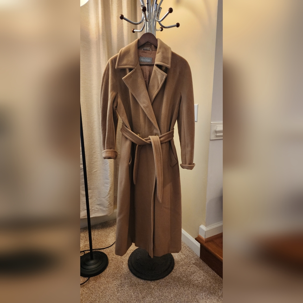 Max Mara Camel Long Coat size 6